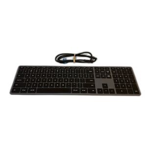 Satechi Slim X3 Wireless Bluetooth Keyboard Full Size Backlit Keyboard Black